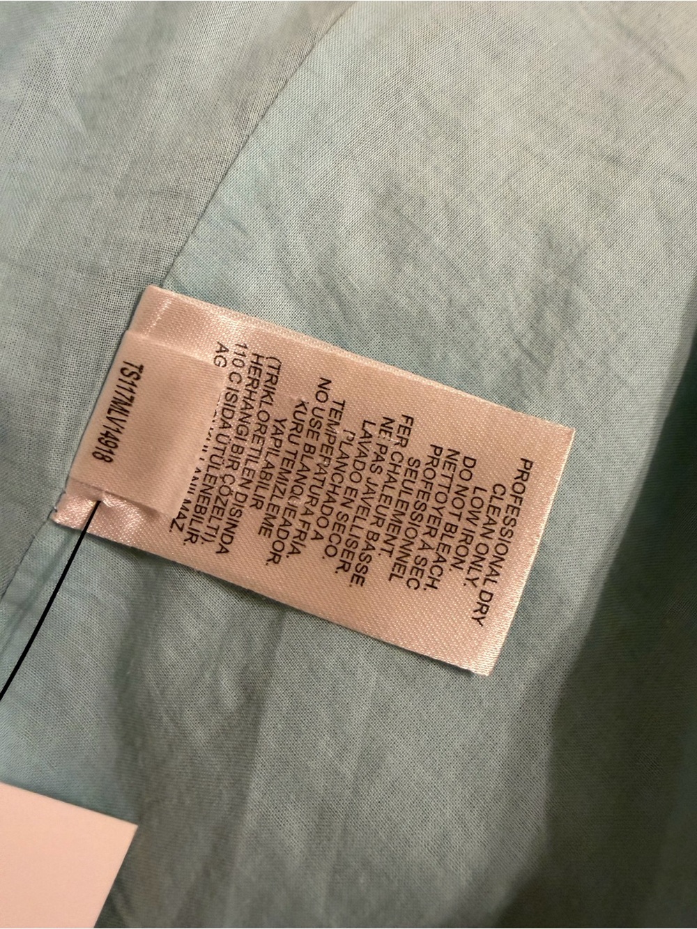 Tibi Marta Smocked Blue Linen Dress - Picture 14 of 15